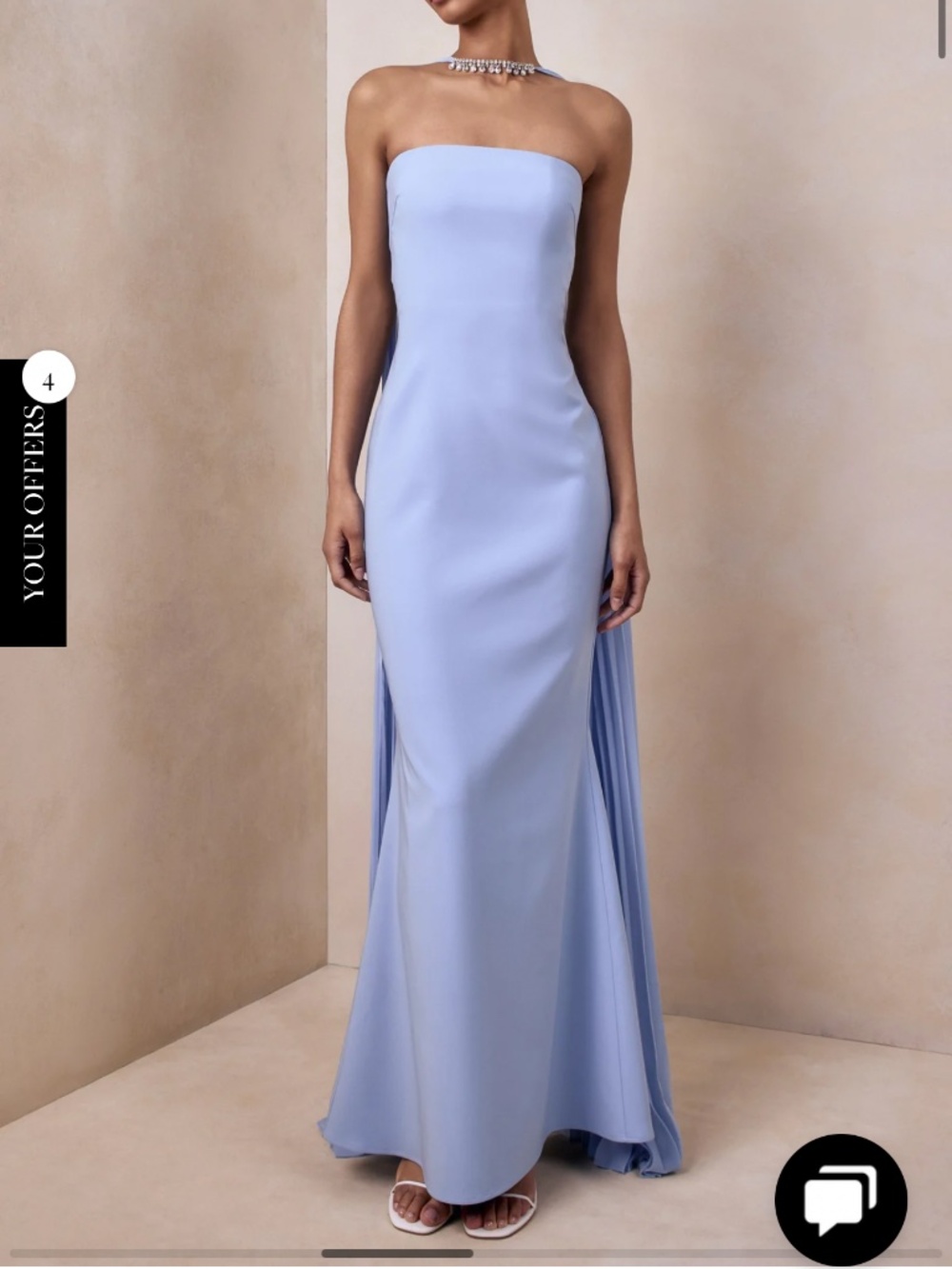 NWT “The Avery” Dress in Blue- Club London Gown